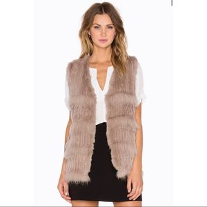 Heartloom Revolve Rabbit and Raccoon Fur Vest